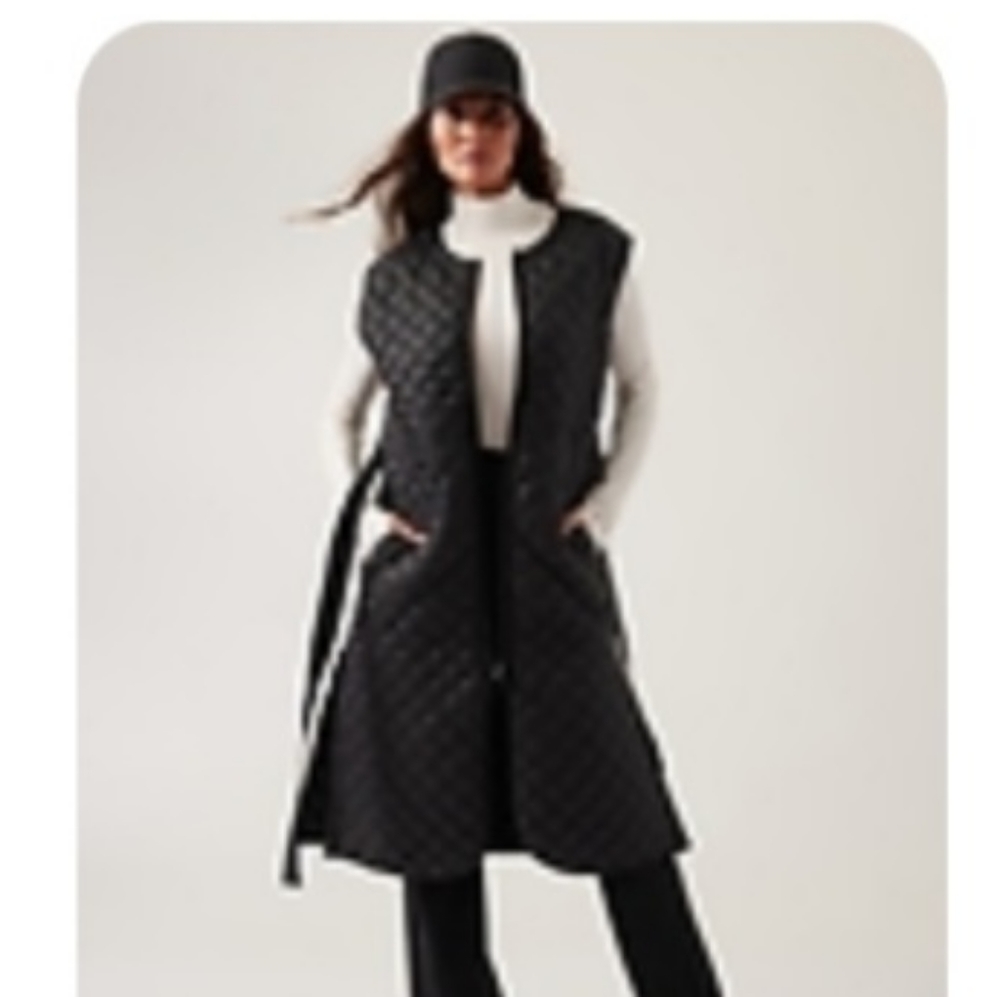 Athleta Whisper Featherless Long Vest